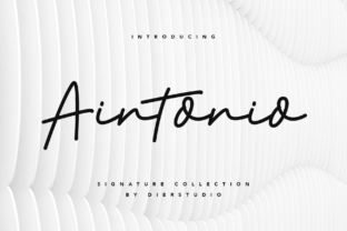 Aintonio: A Stylish Signature Typeface for Your Brand