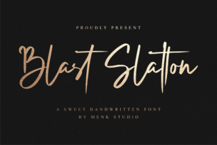 Blast Slatton: A Bold Script Font for Campaigns