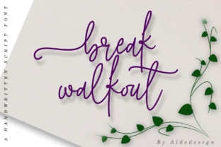 Break Walkout: A Classy Signature Typeface for Branding