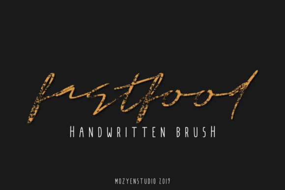 Fastfood: A Rough and Edgy Typeface for Food Design