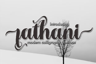Fathani: A Modern Script Font for Brand Identity