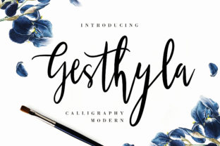 Gesthyla: The Iconic Script Handwritten Font for Crafters