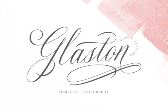 Glaston: A Romantic Script Typeface for Editors