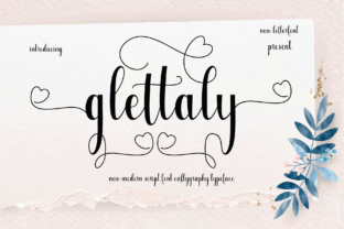 Glettaly: A Romantic Script Handwritten Font for Editorial Design