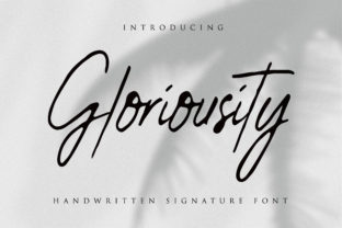 Gloriousity: A Script Handwritten Font for Authentic Branding