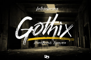 Gothix: The Artistic Handbrush Typeface for Marketers