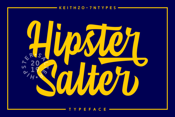 Hipster Salter: A Bold Script Handwritten Font for Web