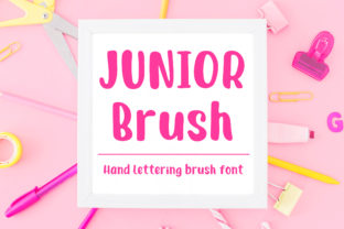 Junior Brush: A Clean Script Typeface for Crafters
