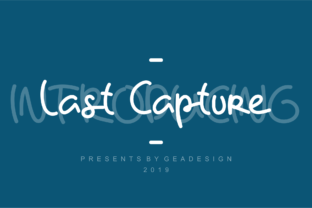 Last Capture: A Natural Script Font for Web Design
