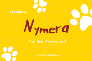 Nymera: A Script Handwritten Font for Dog-Lovers
