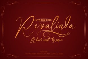 Revalinda: A Natural Script Font for Elegant Design