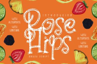Rose Hips: A Brush-Handwritten Typeface for Web