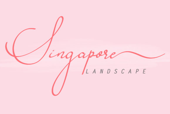 Singapore Landscape: A Classy Typeface for Premium Branding