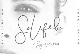 Solifebo: A Signature Script Font for Editorial Design