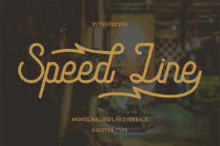 Speed Line: A Vintage Script Font for Your Brand