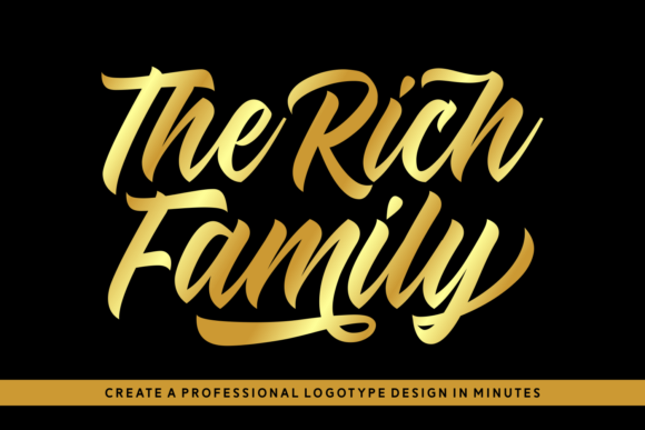 The Rich Family: A Bold Typeface for Premium Brands