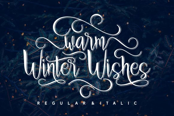 Warm Winter Wishes: A Cozy Script Font for Editorial Design